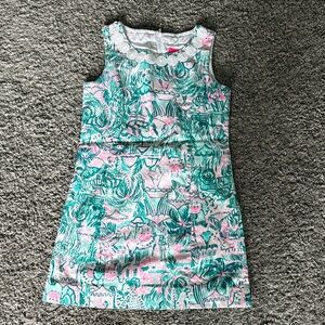Lilly Pulitzer Pink and Green Kids Dress